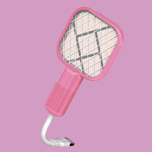 2-in-1 Electric Mosquito Racket & UV Insect Killer (Random Color)