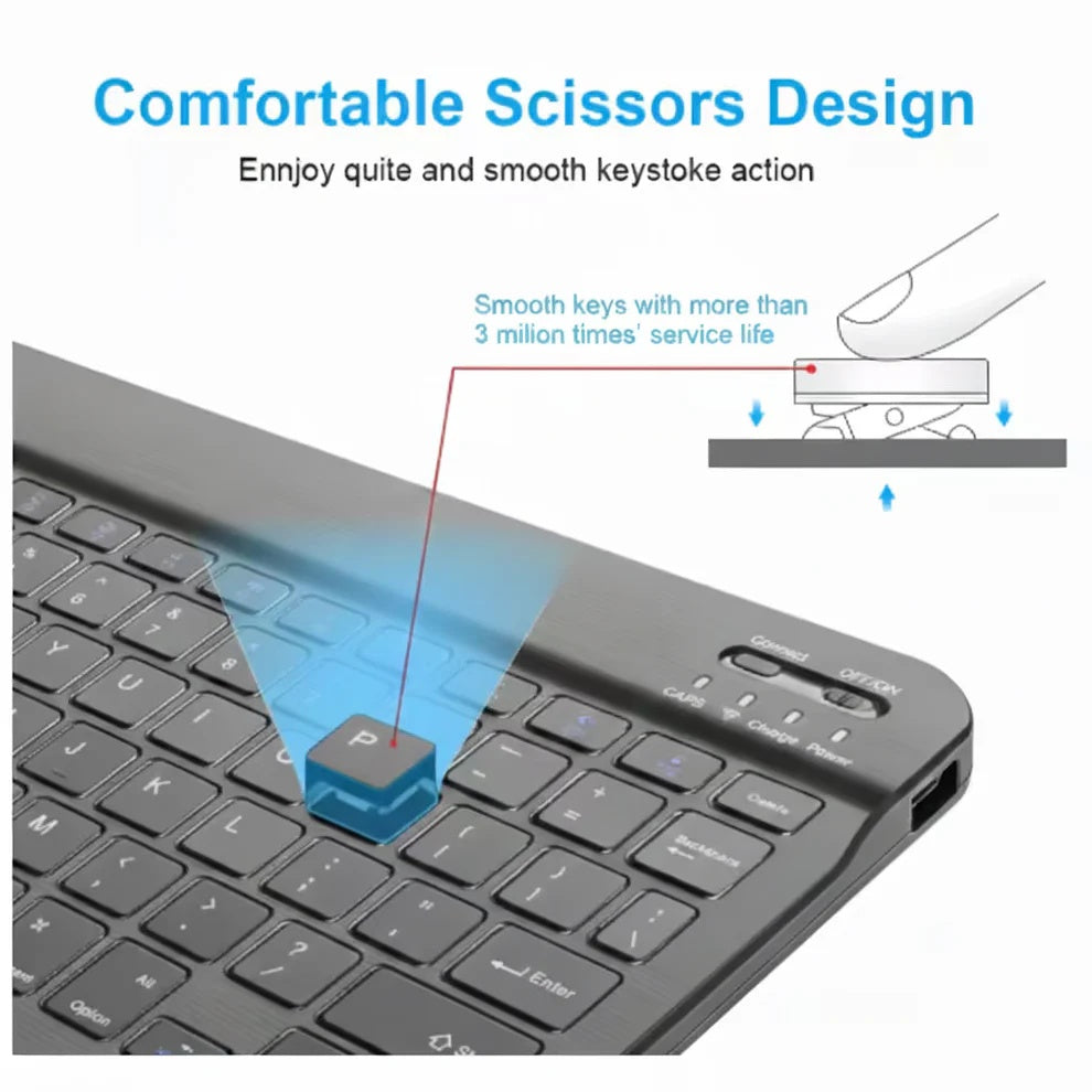 Ultra-Slim Wireless Keyboard & Mouse Combo | Rechargeable