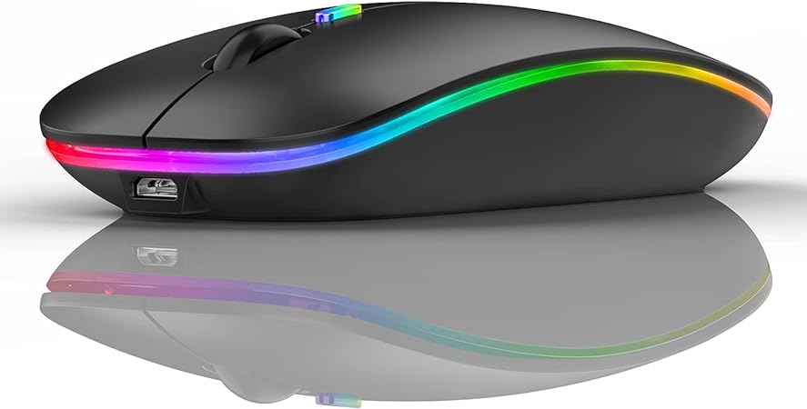 HP W10 Silent RGB Mouse | Rechargeable Dual-Mode Wireless