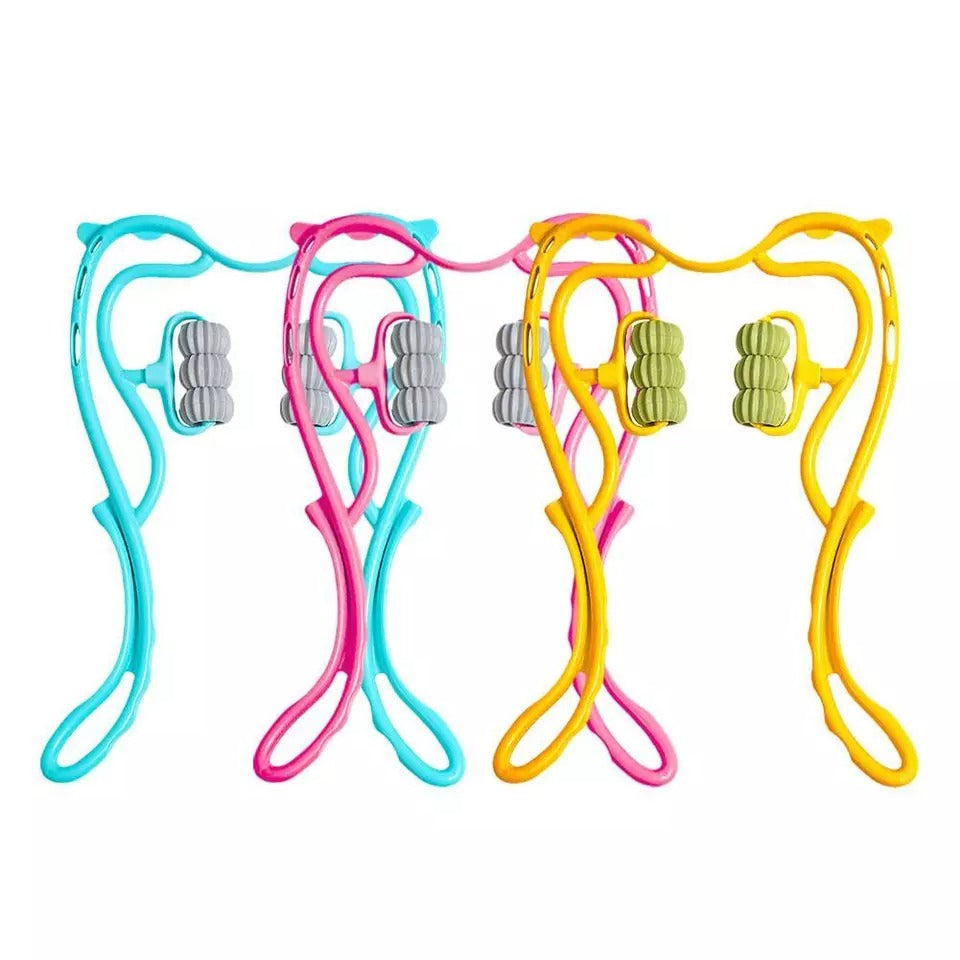 6-Wheel Neck, Back & Shoulder Massager (Random Color)