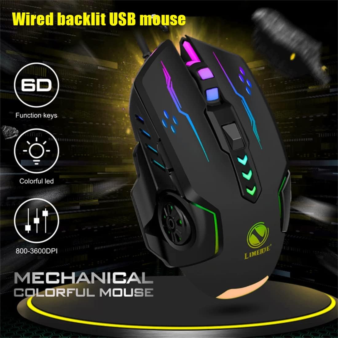 RGB Gaming Mouse | LED Backlit Precision Mouse