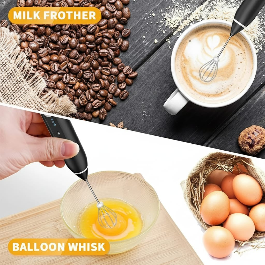 USB Rechargeable Milk Frother & Coffee Beater