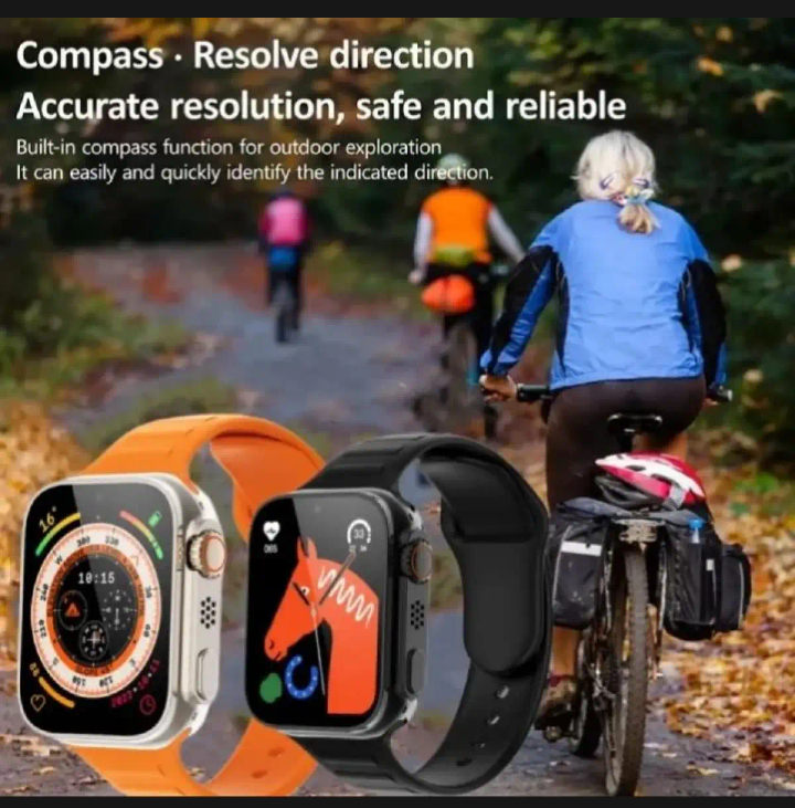 Ultra Smart Watch Bundle | Bluetooth Calling, Fitness Tracker & 7 Straps