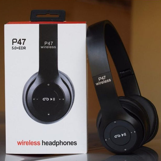 P47 Wireless Bluetooth Headphones | Fast Charging & Long Battery Life (Random Color)