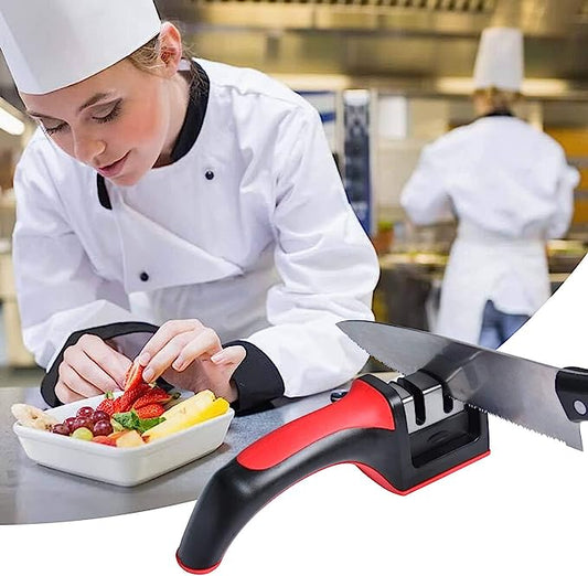 3-in-1 Diamond Knife Sharpener | Professional Blade Restorer