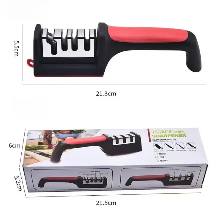 3-in-1 Diamond Knife Sharpener | Professional Blade Restorer