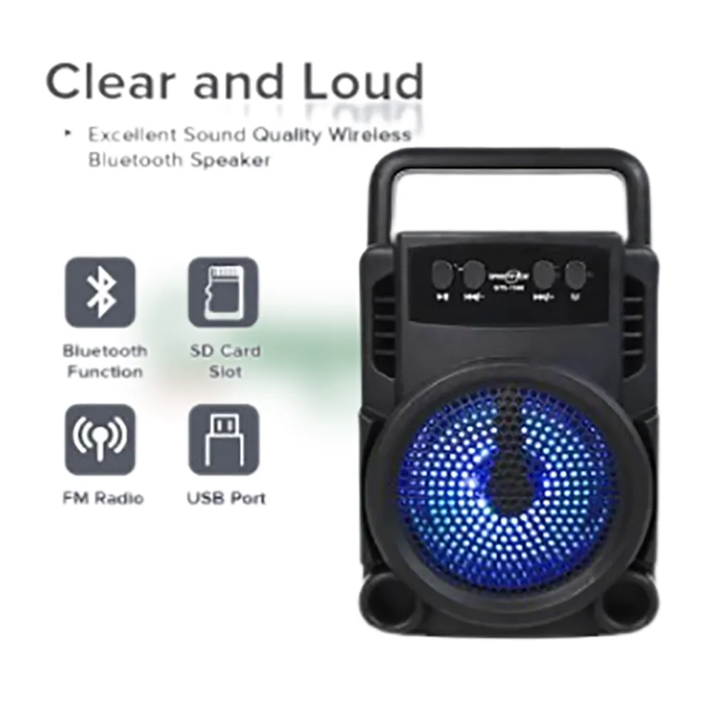 GTS-1360 Portable Bluetooth Speaker | Extra Bass & Long Battery Life