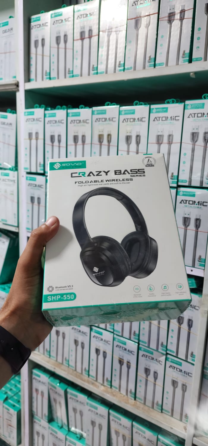 SOVO SHP-550 Wireless Headphones | Deep Bass & Bluetooth Connectivity