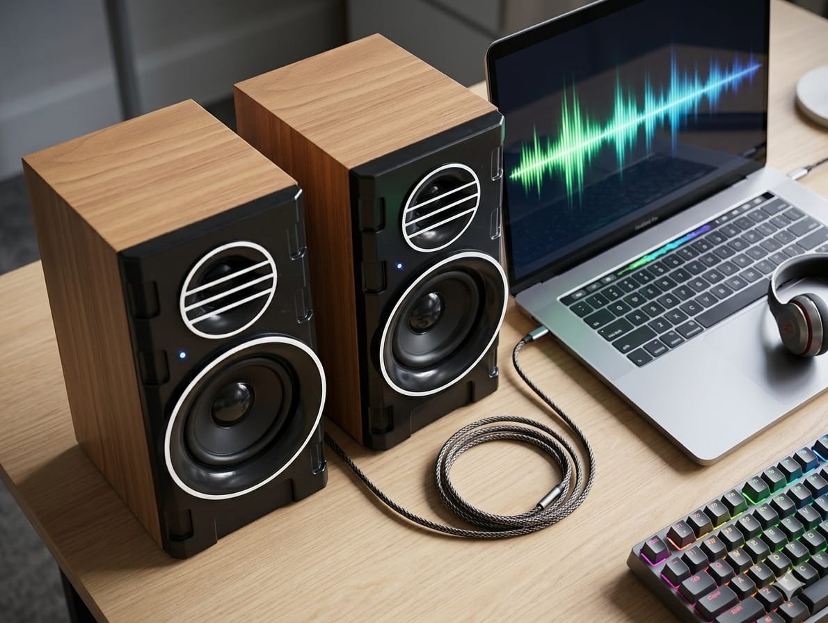 FT-2031 USB Stereo Speaker Set | Premium Sound (2 Pieces)