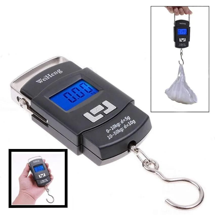 Portable Digital Hanging Scale | 50kg Capacity with LCD Display