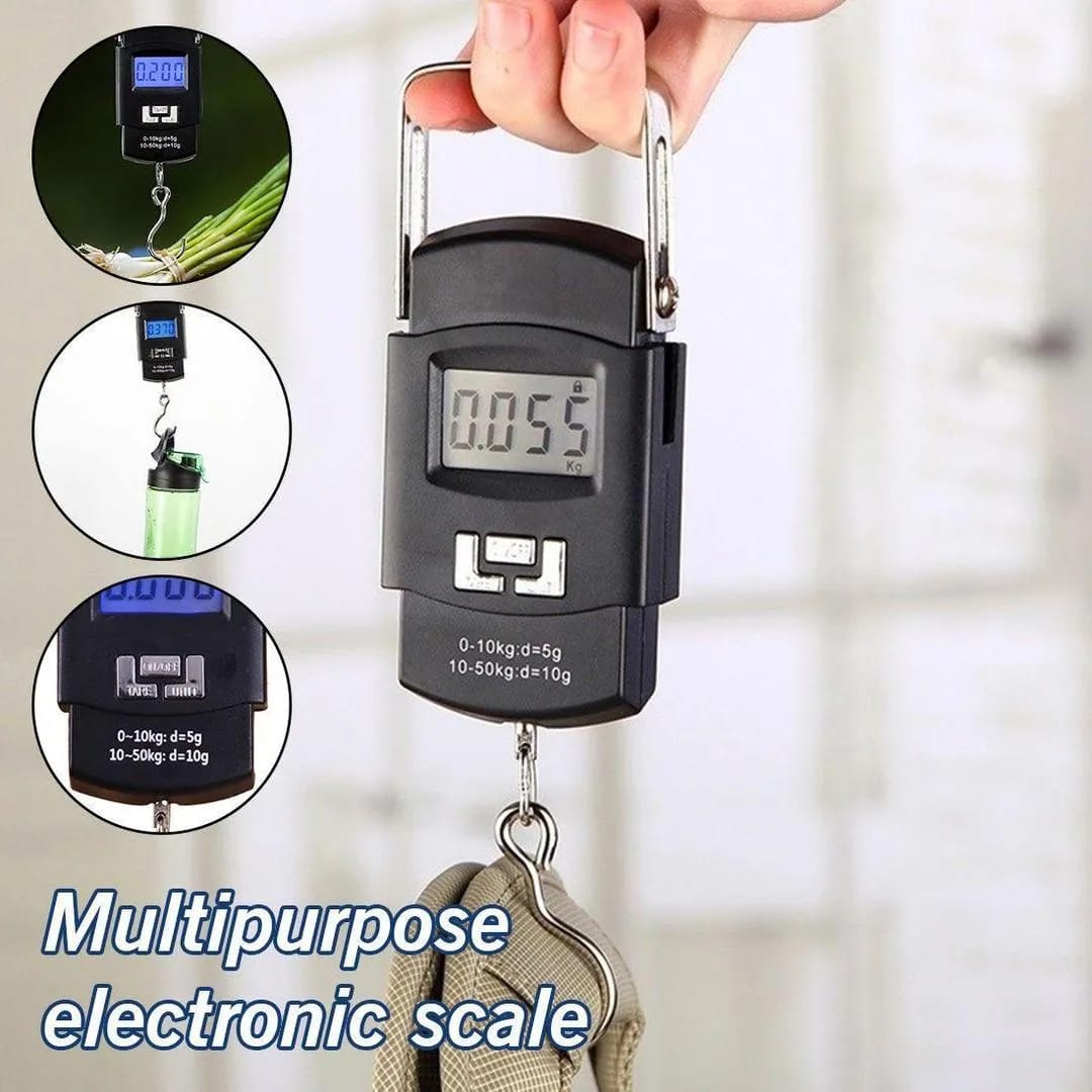 Portable Digital Hanging Scale | 50kg Capacity with LCD Display