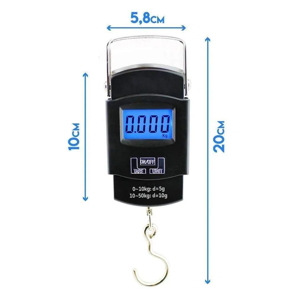 Portable Digital Hanging Scale | 50kg Capacity with LCD Display