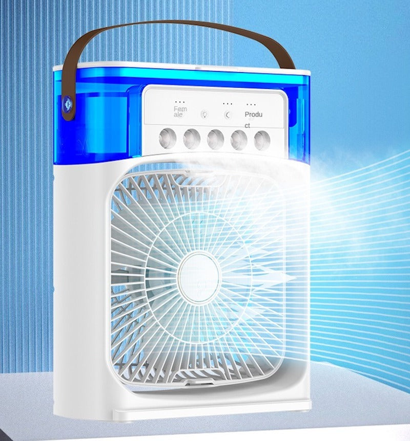 Portable Mini Air Cooler | 3-Speed Evaporative Cooling Fan (Random Color)