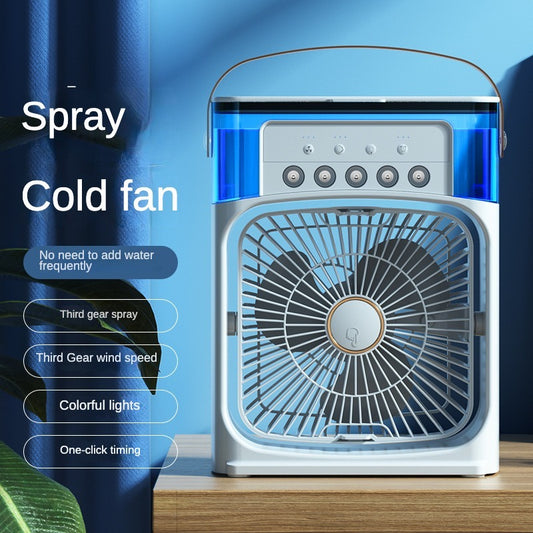 Portable Mini Air Cooler | 3-Speed Evaporative Cooling Fan (Random Color)