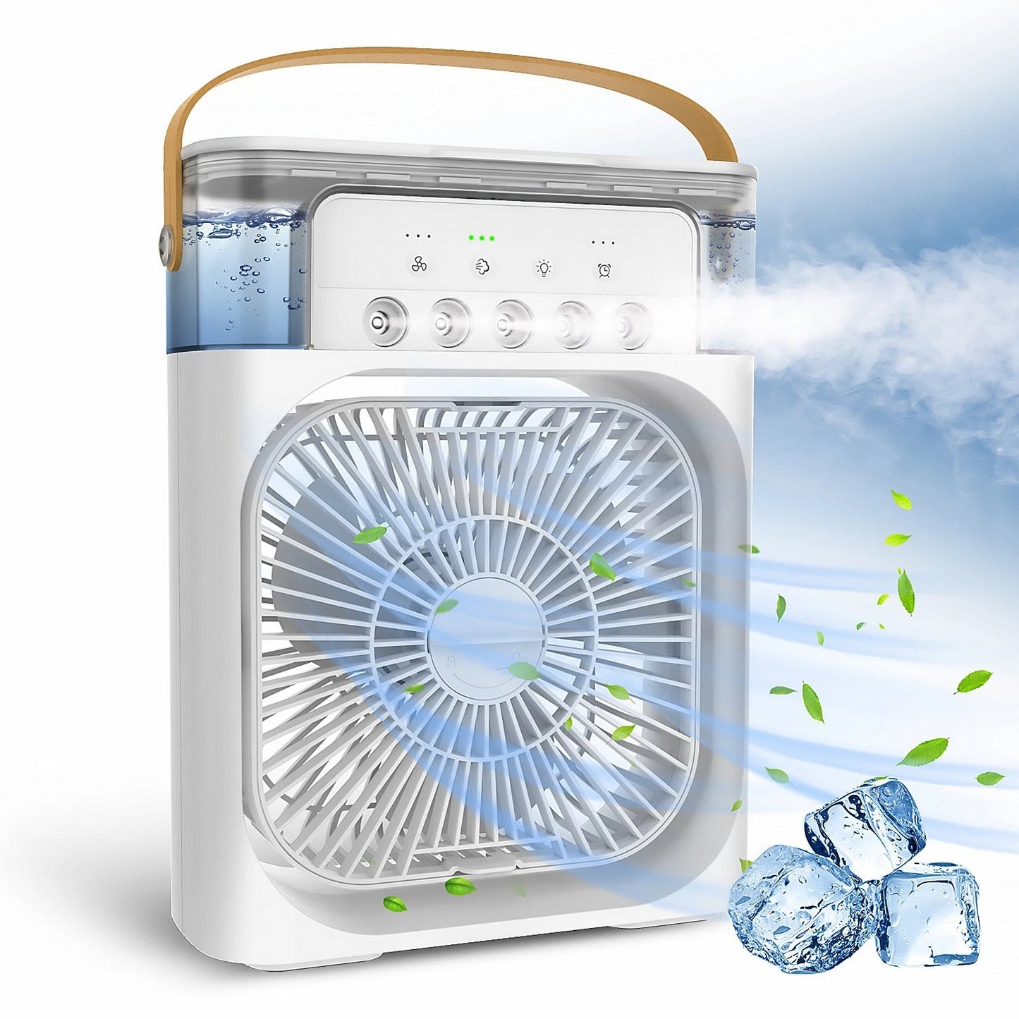 Portable Mini Air Cooler | 3-Speed Evaporative Cooling Fan (Random Color)