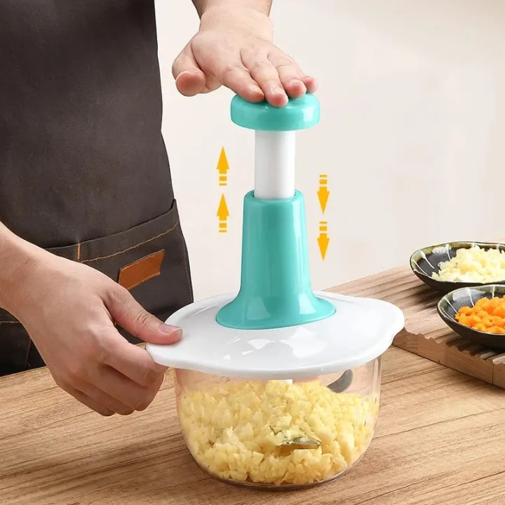 1.5L Manual Push Chopper | Multi-Purpose Food Processor