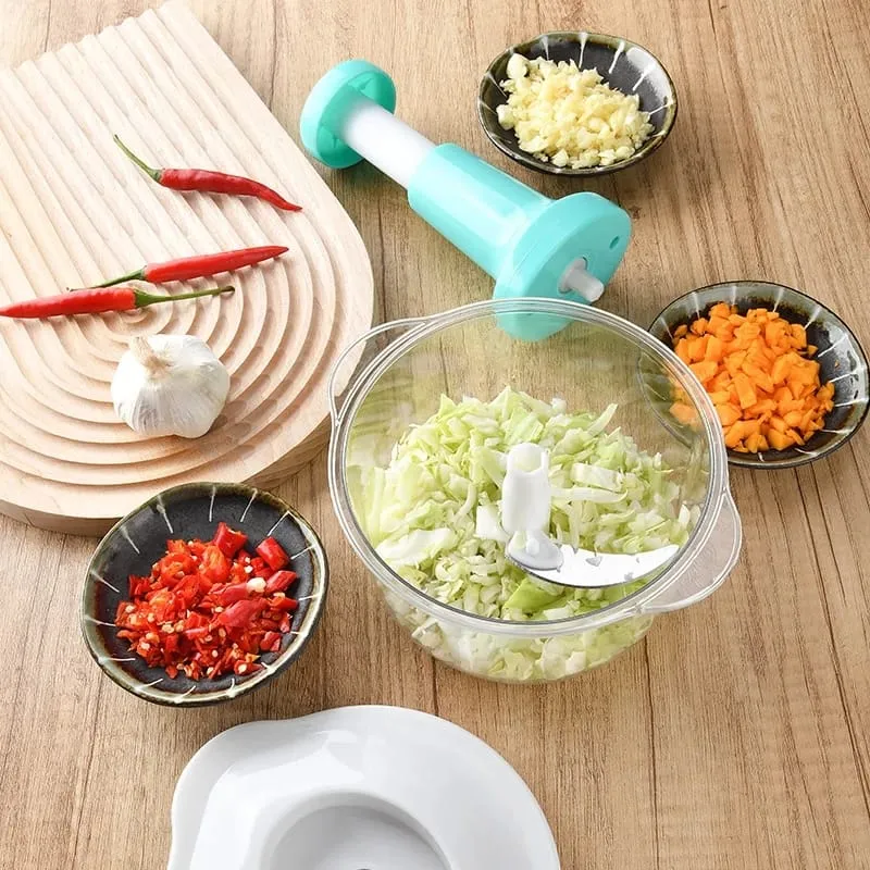 1.5L Manual Push Chopper | Multi-Purpose Food Processor
